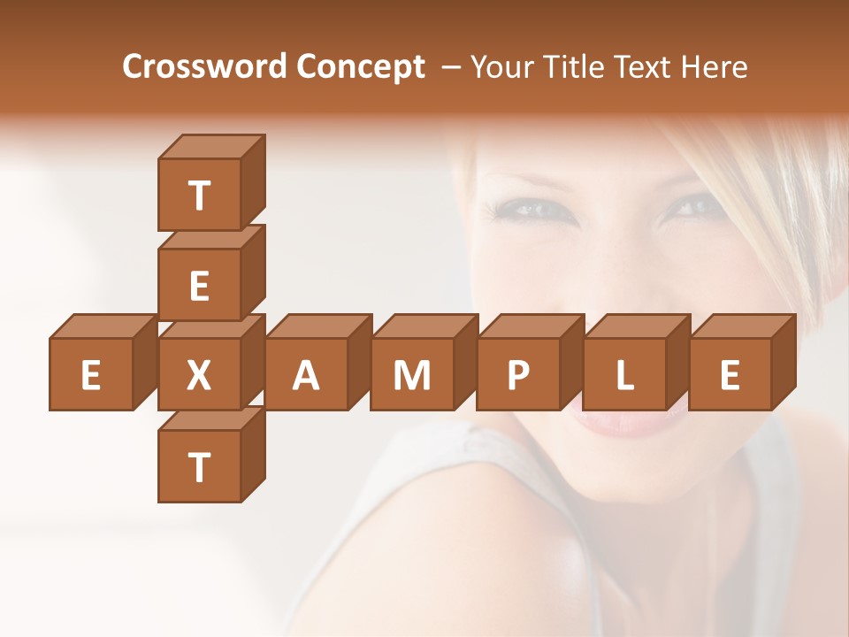 Glamour Wave Girl PowerPoint Template