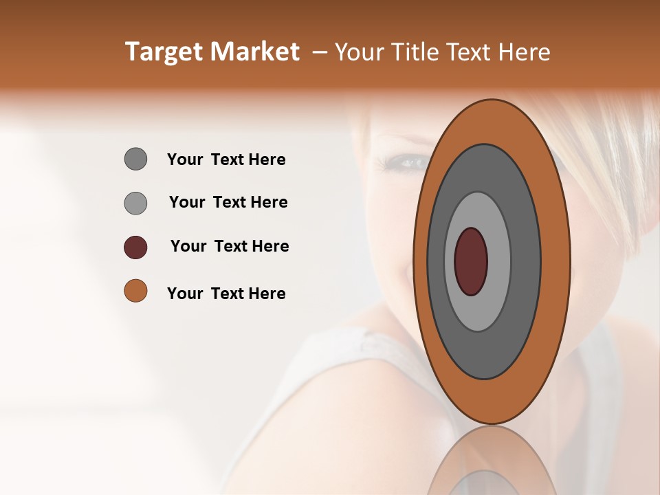 Glamour Wave Girl PowerPoint Template