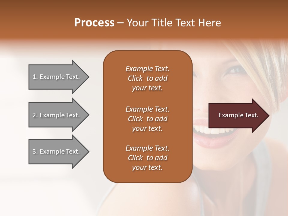 Glamour Wave Girl PowerPoint Template