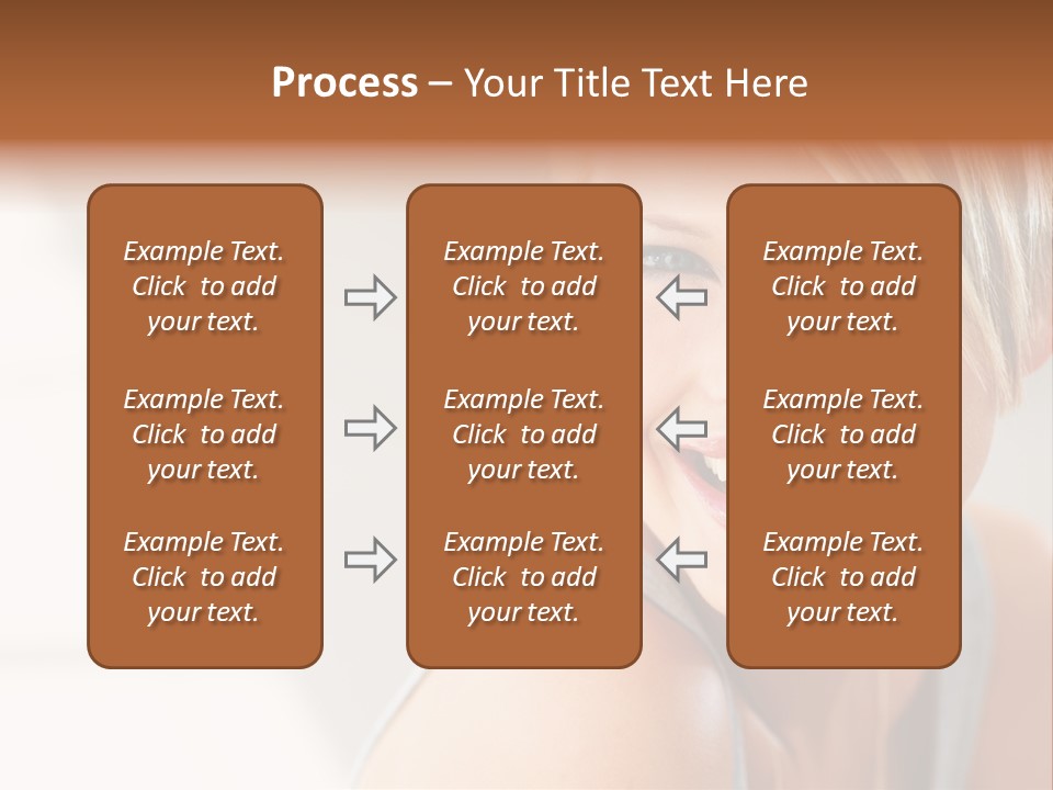 Glamour Wave Girl PowerPoint Template