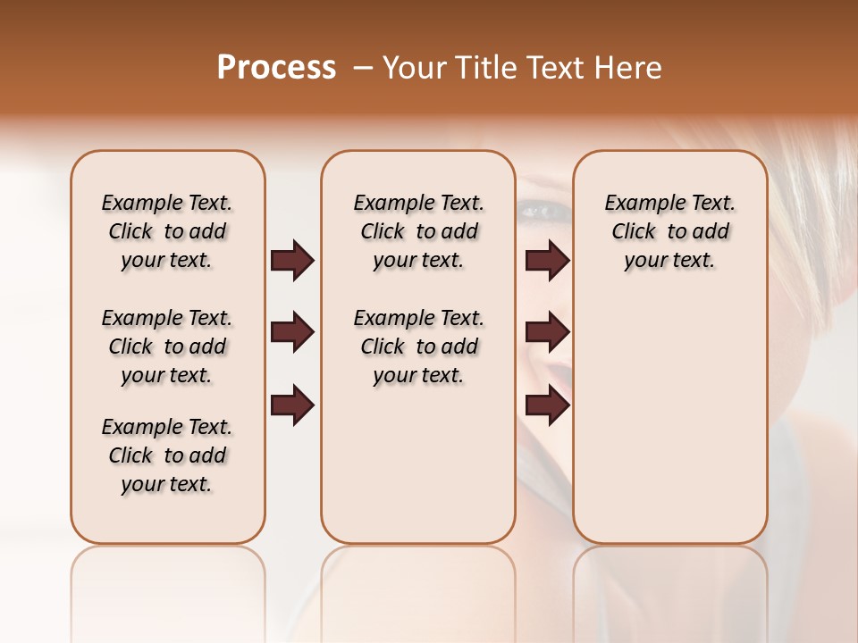 Glamour Wave Girl PowerPoint Template