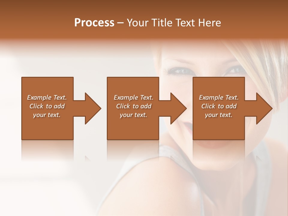 Glamour Wave Girl PowerPoint Template