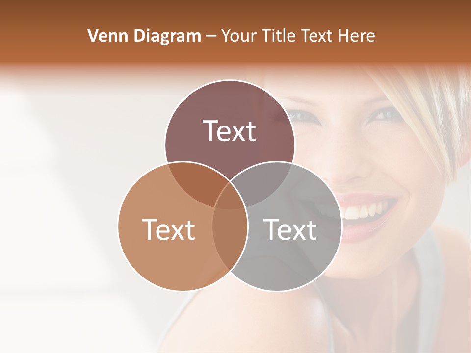 Glamour Wave Girl PowerPoint Template