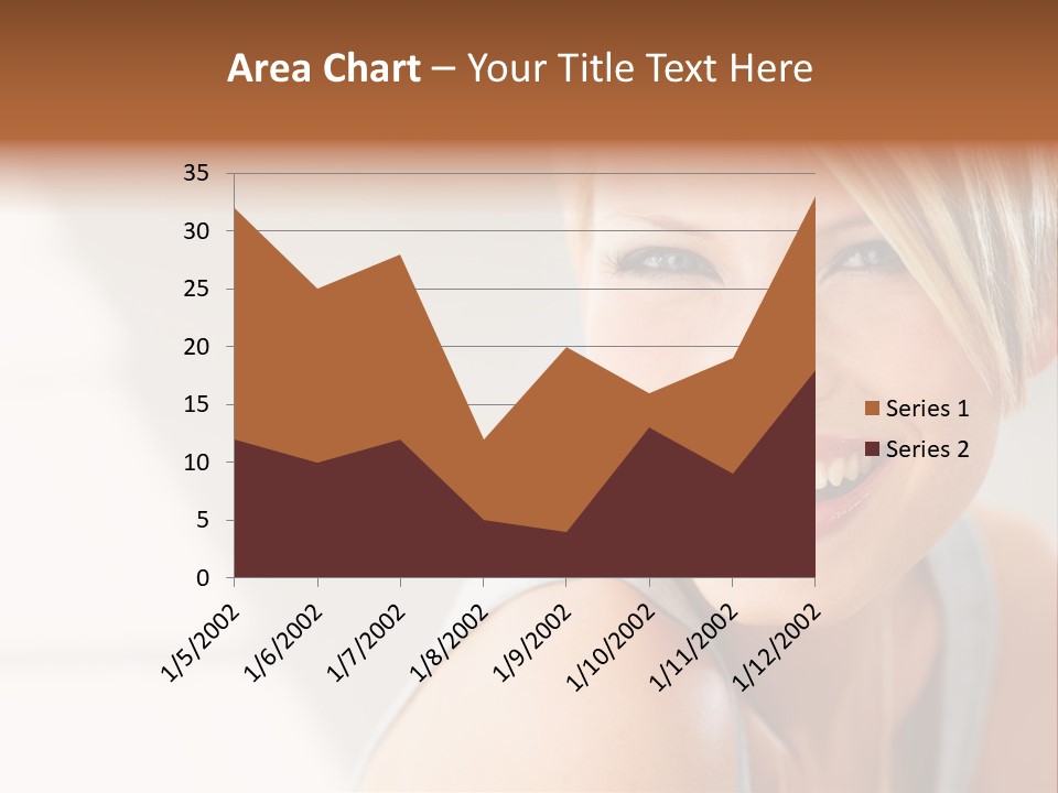 Glamour Wave Girl PowerPoint Template