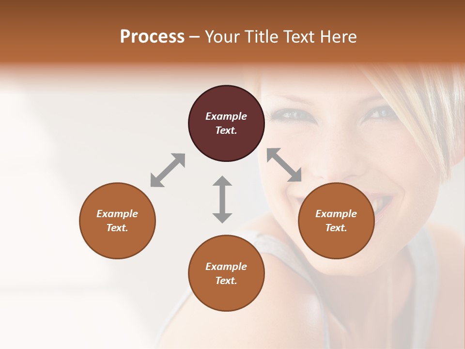 Glamour Wave Girl PowerPoint Template