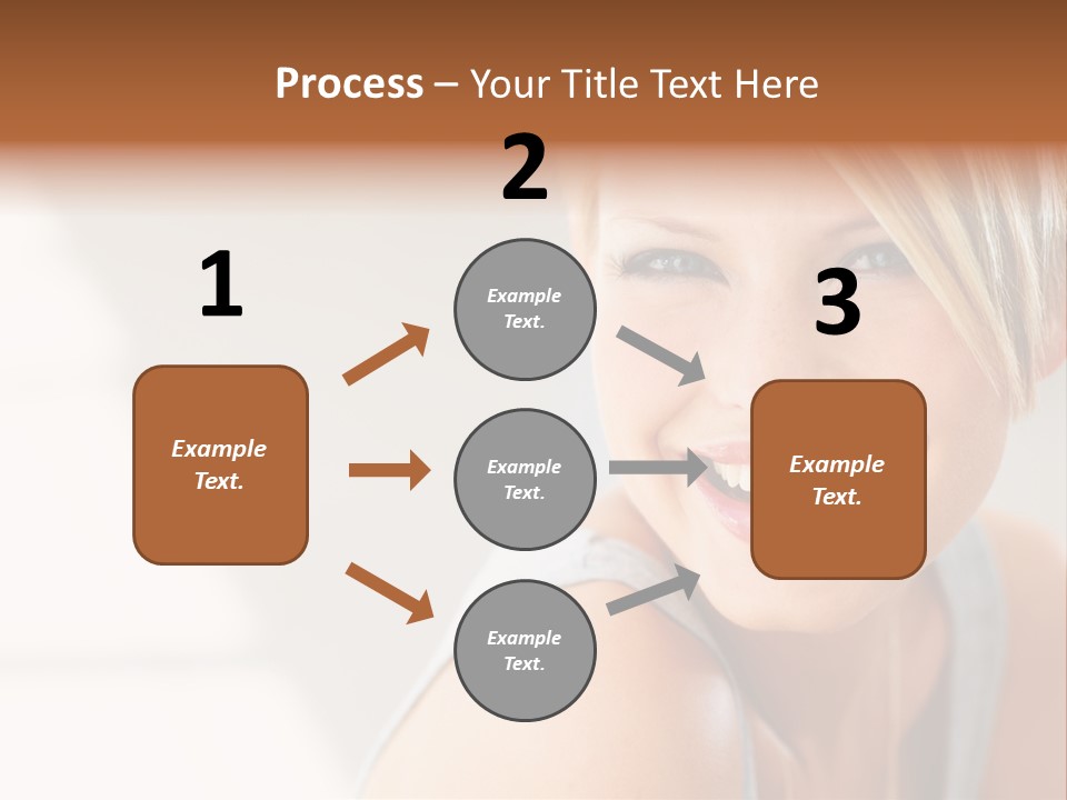 Glamour Wave Girl PowerPoint Template