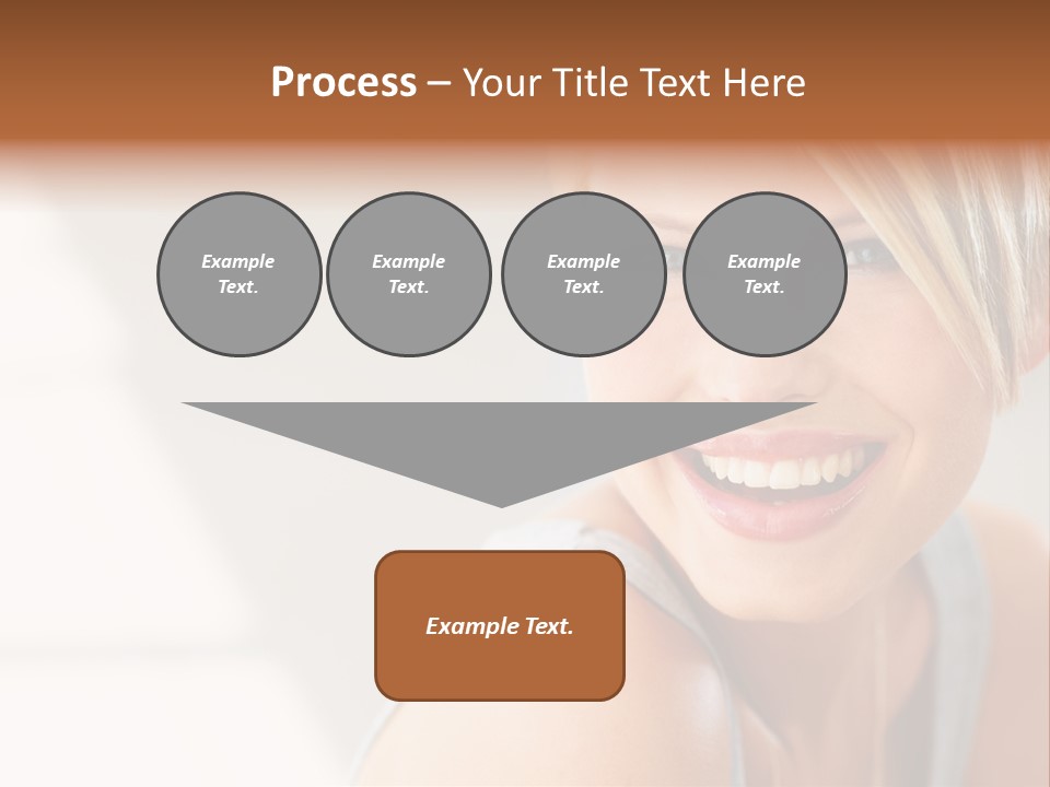 Glamour Wave Girl PowerPoint Template