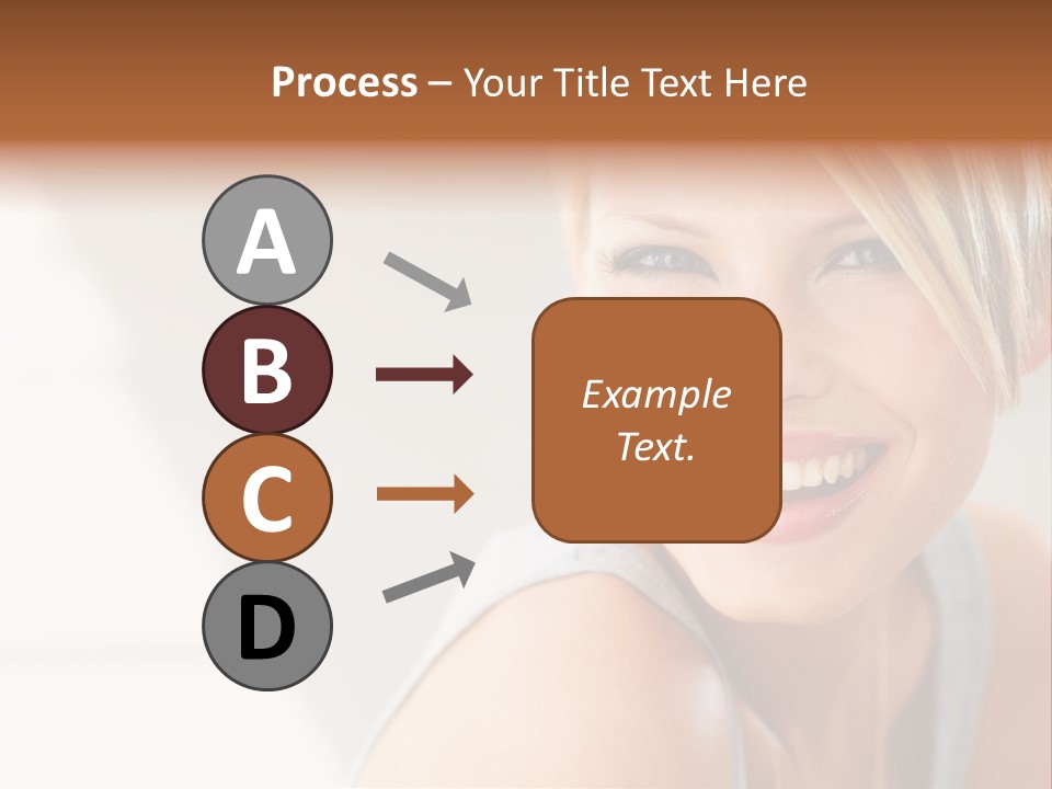 Glamour Wave Girl PowerPoint Template