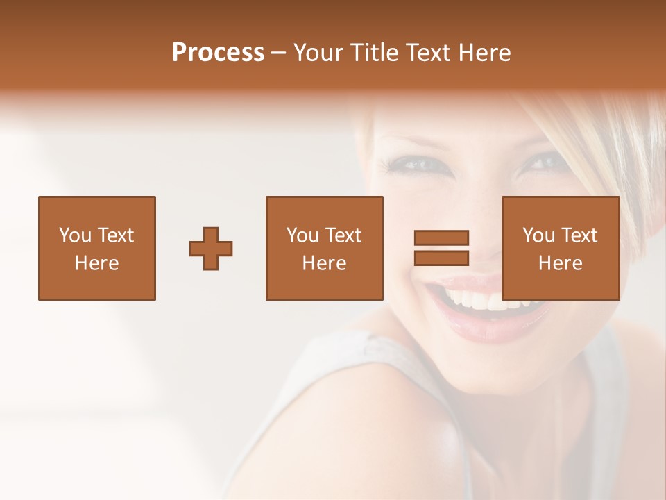 Glamour Wave Girl PowerPoint Template