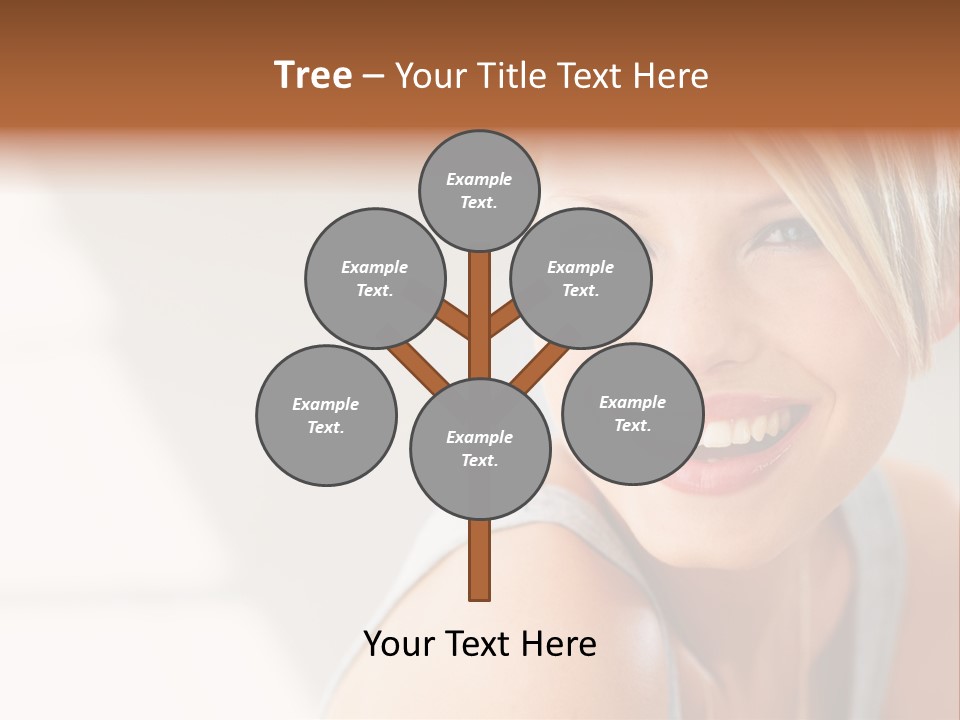 Glamour Wave Girl PowerPoint Template