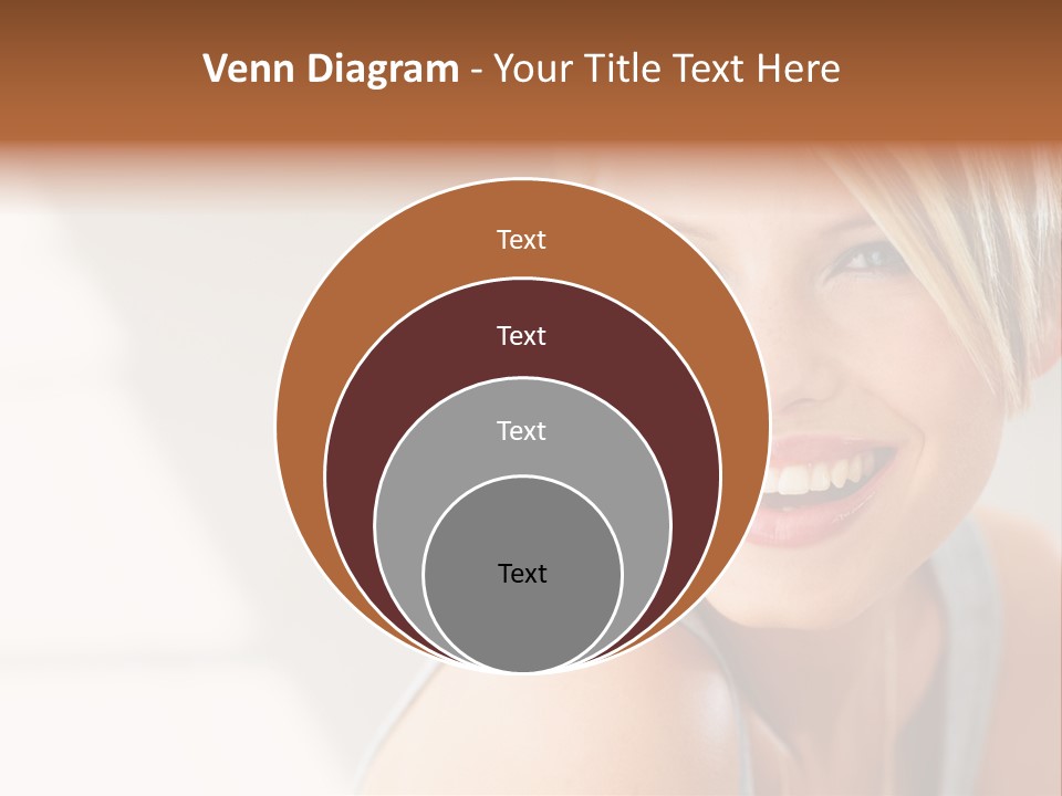 Glamour Wave Girl PowerPoint Template