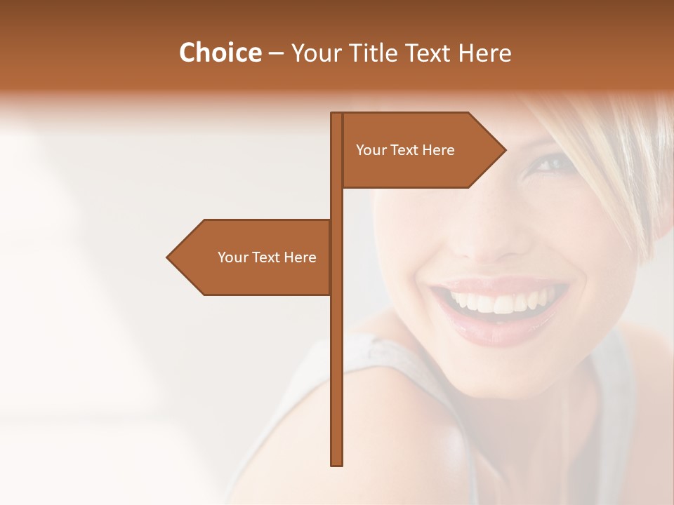 Glamour Wave Girl PowerPoint Template