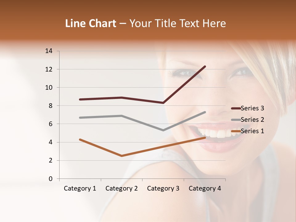 Glamour Wave Girl PowerPoint Template