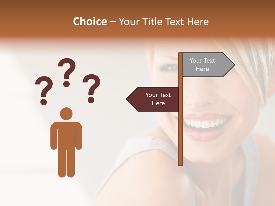 Glamour Wave Girl PowerPoint Template