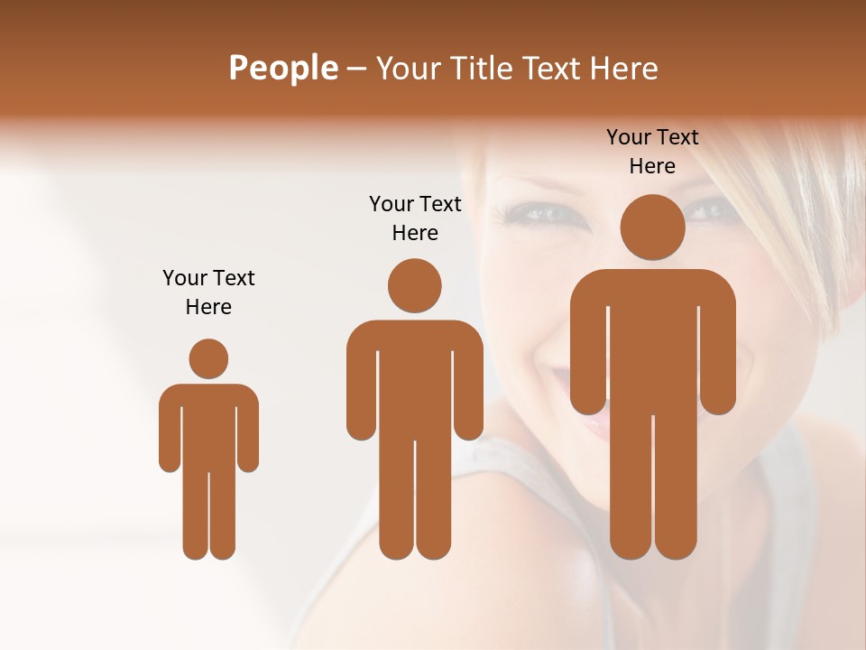 Glamour Wave Girl PowerPoint Template