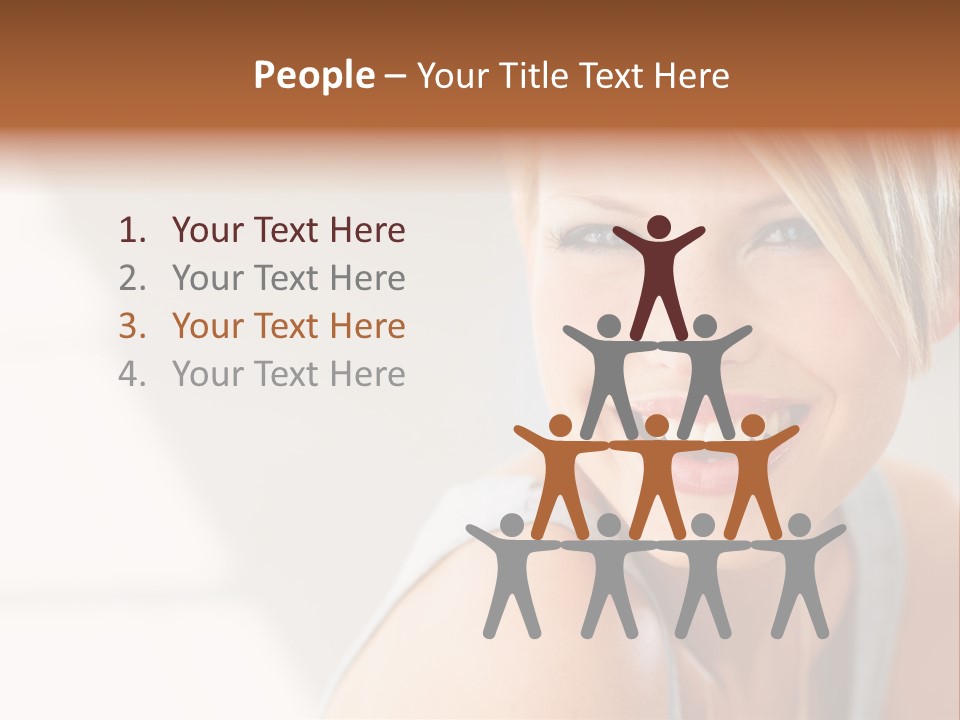 Glamour Wave Girl PowerPoint Template