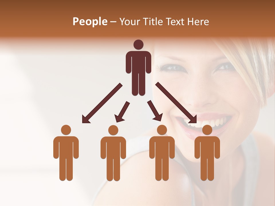 Glamour Wave Girl PowerPoint Template