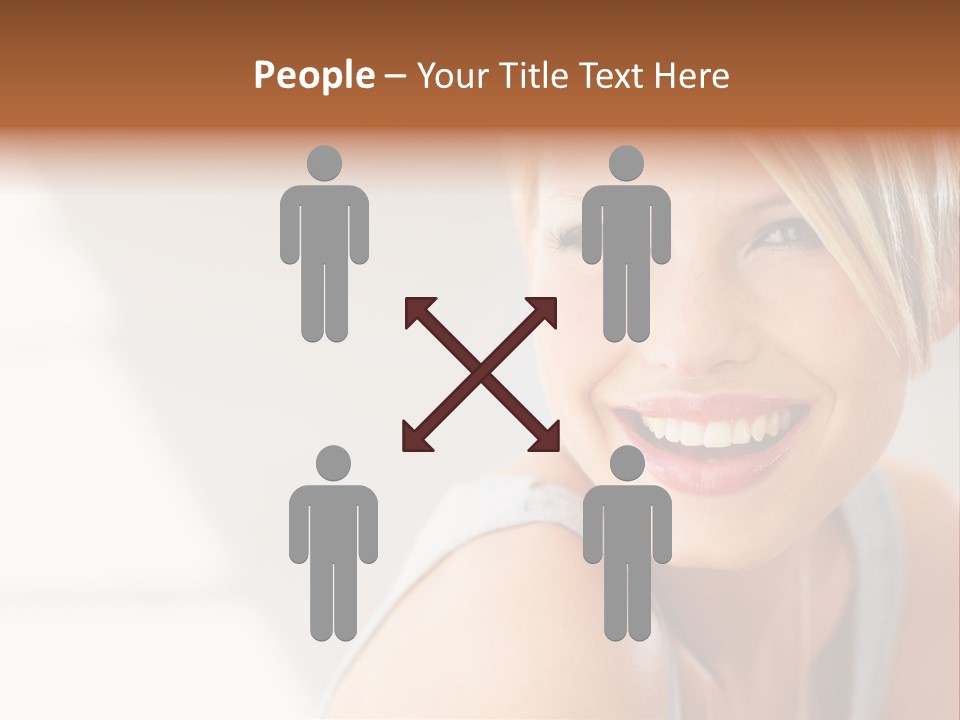 Glamour Wave Girl PowerPoint Template