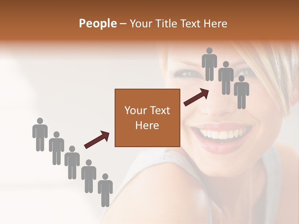 Glamour Wave Girl PowerPoint Template