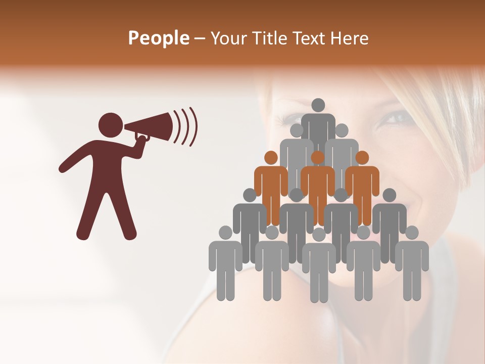 Glamour Wave Girl PowerPoint Template