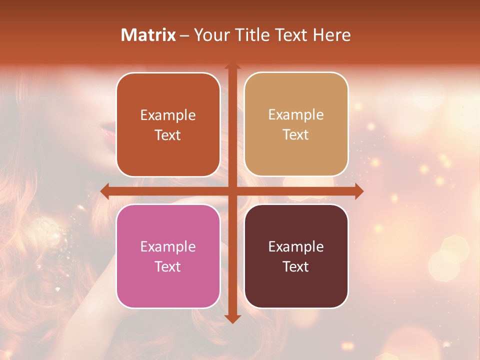 Glamour Wave Girl PowerPoint Template