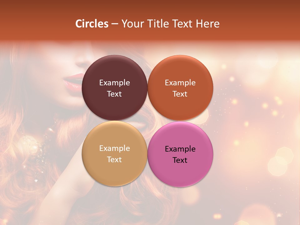 Glamour Wave Girl PowerPoint Template