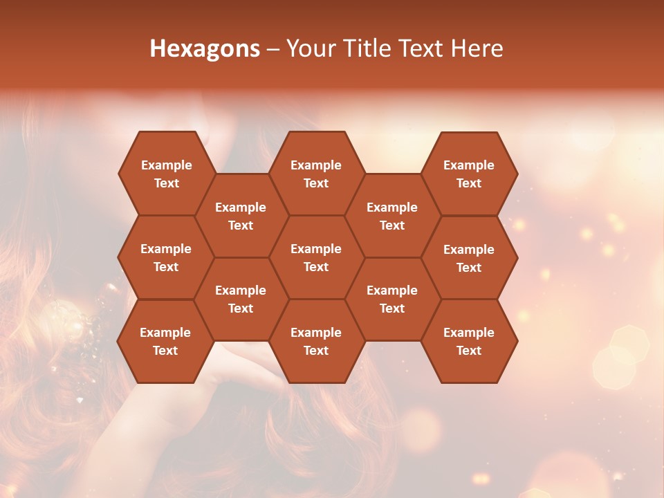 Glamour Wave Girl PowerPoint Template