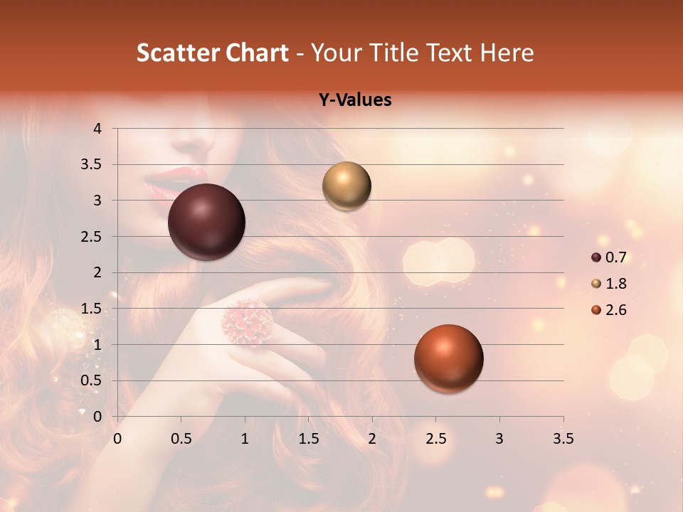 Glamour Wave Girl PowerPoint Template