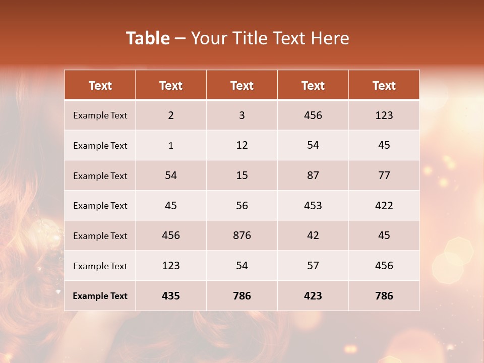 Glamour Wave Girl PowerPoint Template