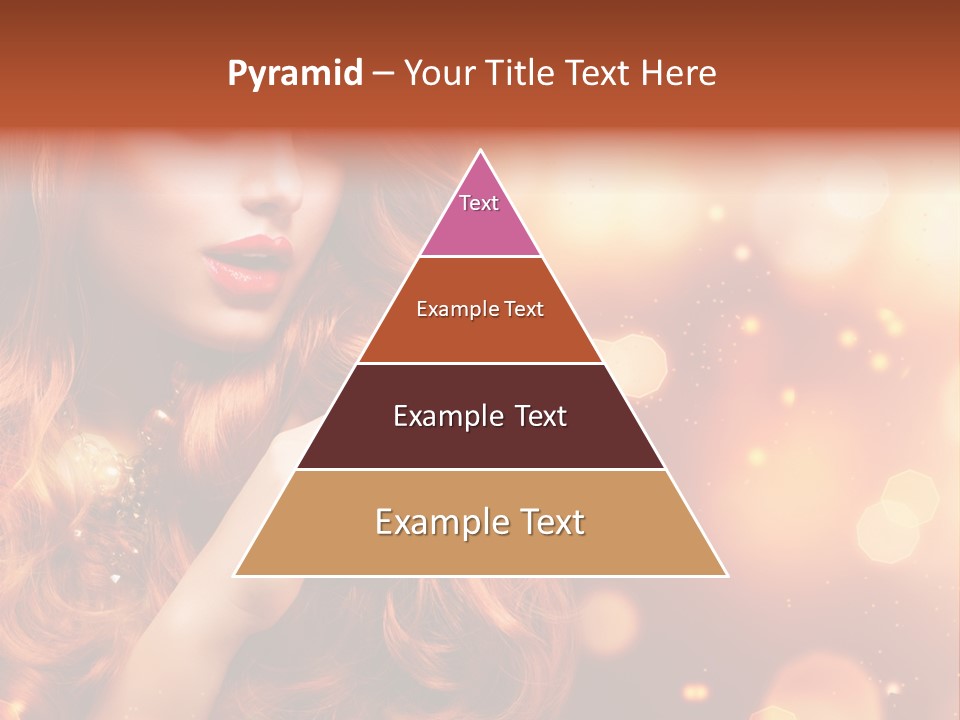 Glamour Wave Girl PowerPoint Template