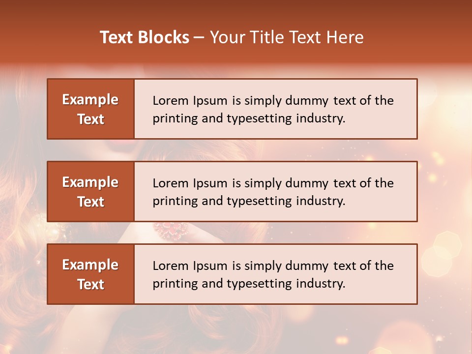 Glamour Wave Girl PowerPoint Template