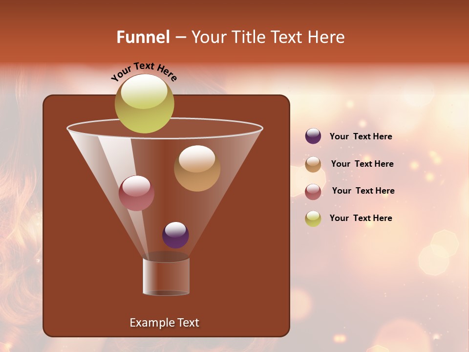 Glamour Wave Girl PowerPoint Template