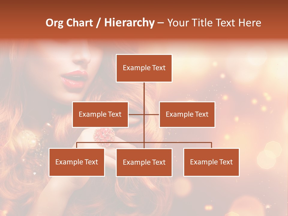 Glamour Wave Girl PowerPoint Template