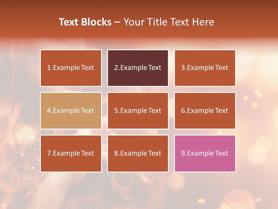 Glamour Wave Girl PowerPoint Template