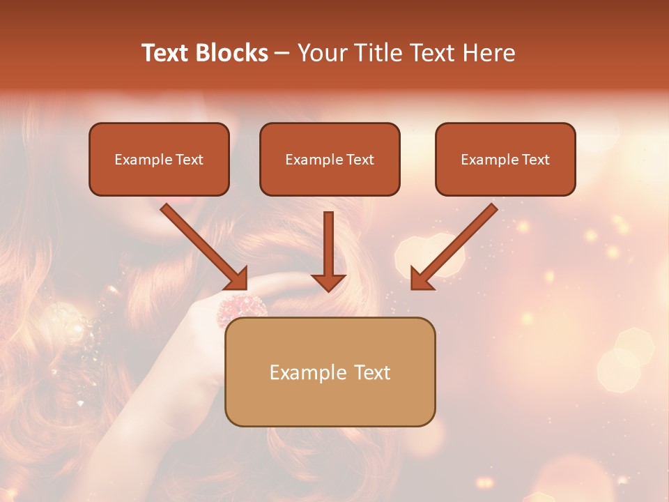 Glamour Wave Girl PowerPoint Template