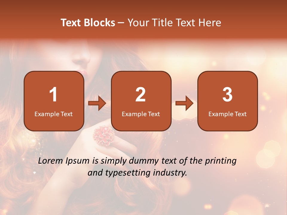 Glamour Wave Girl PowerPoint Template