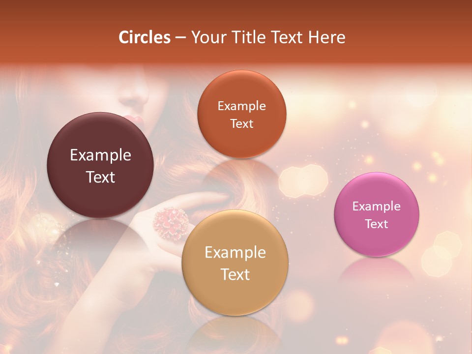 Glamour Wave Girl PowerPoint Template