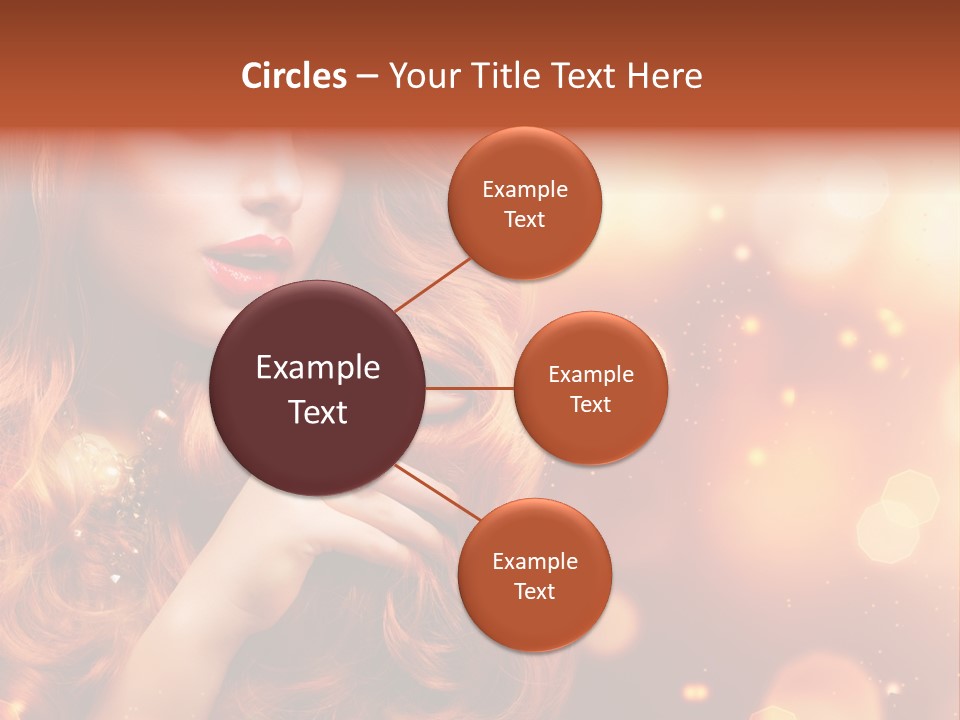 Glamour Wave Girl PowerPoint Template