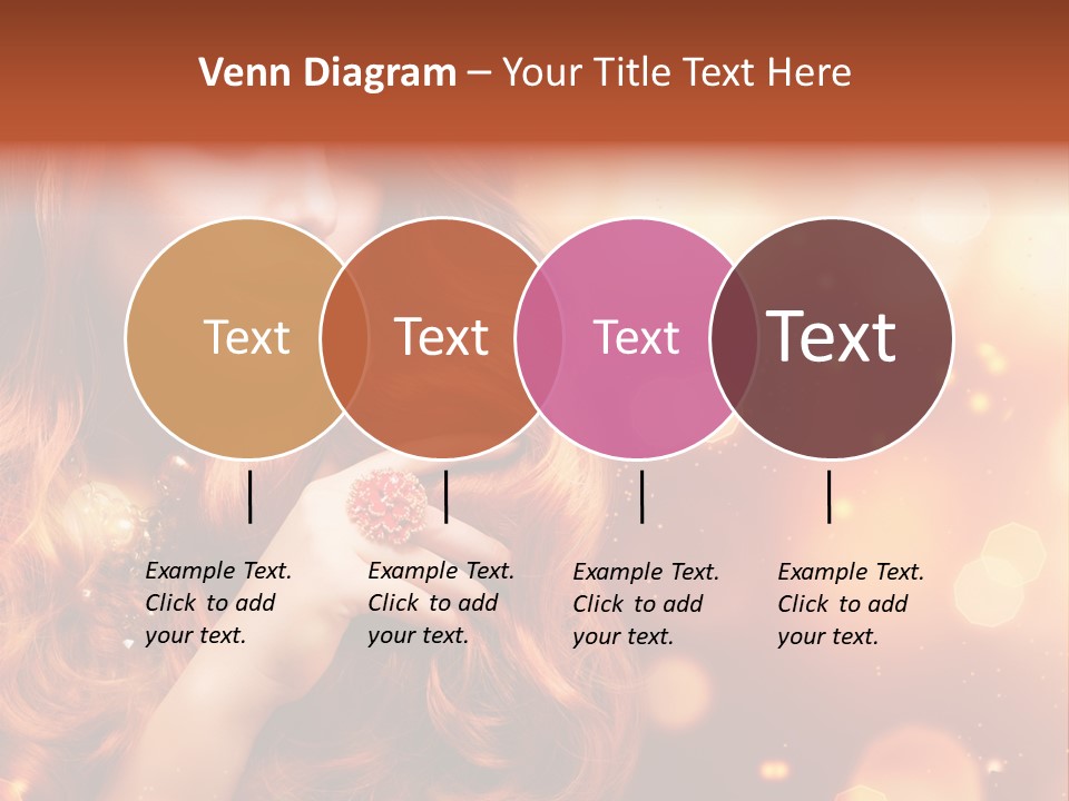 Glamour Wave Girl PowerPoint Template