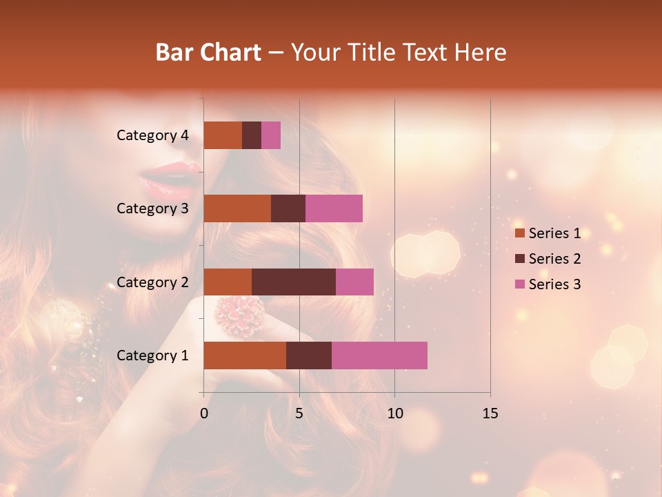 Glamour Wave Girl PowerPoint Template