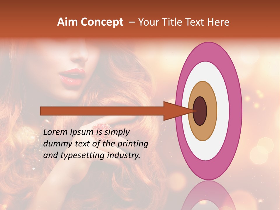 Glamour Wave Girl PowerPoint Template