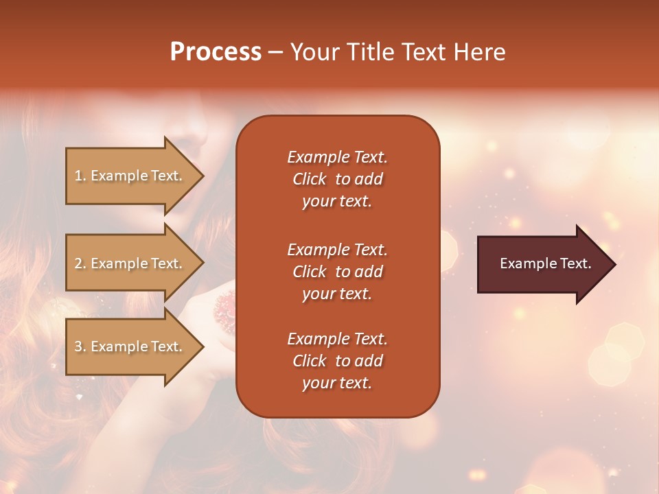 Glamour Wave Girl PowerPoint Template