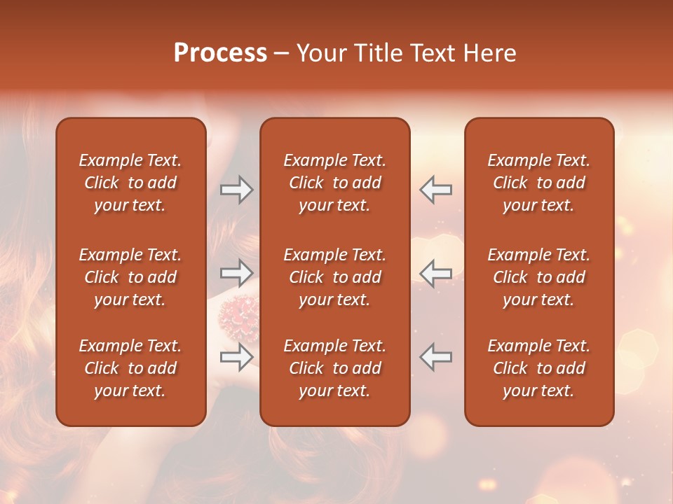 Glamour Wave Girl PowerPoint Template