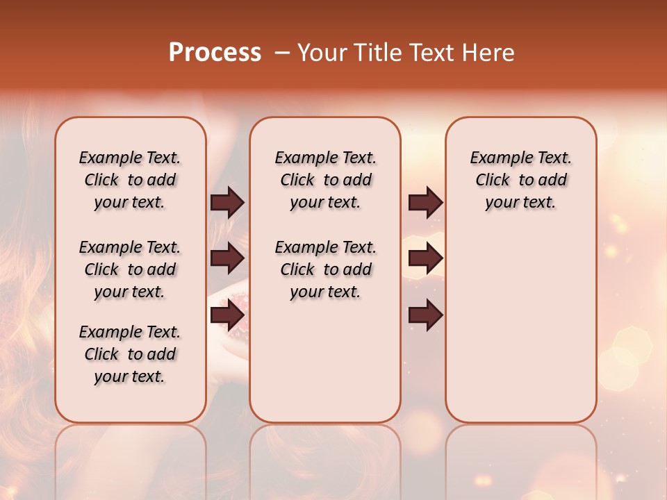 Glamour Wave Girl PowerPoint Template