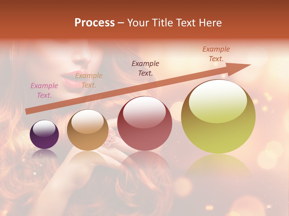 Glamour Wave Girl PowerPoint Template