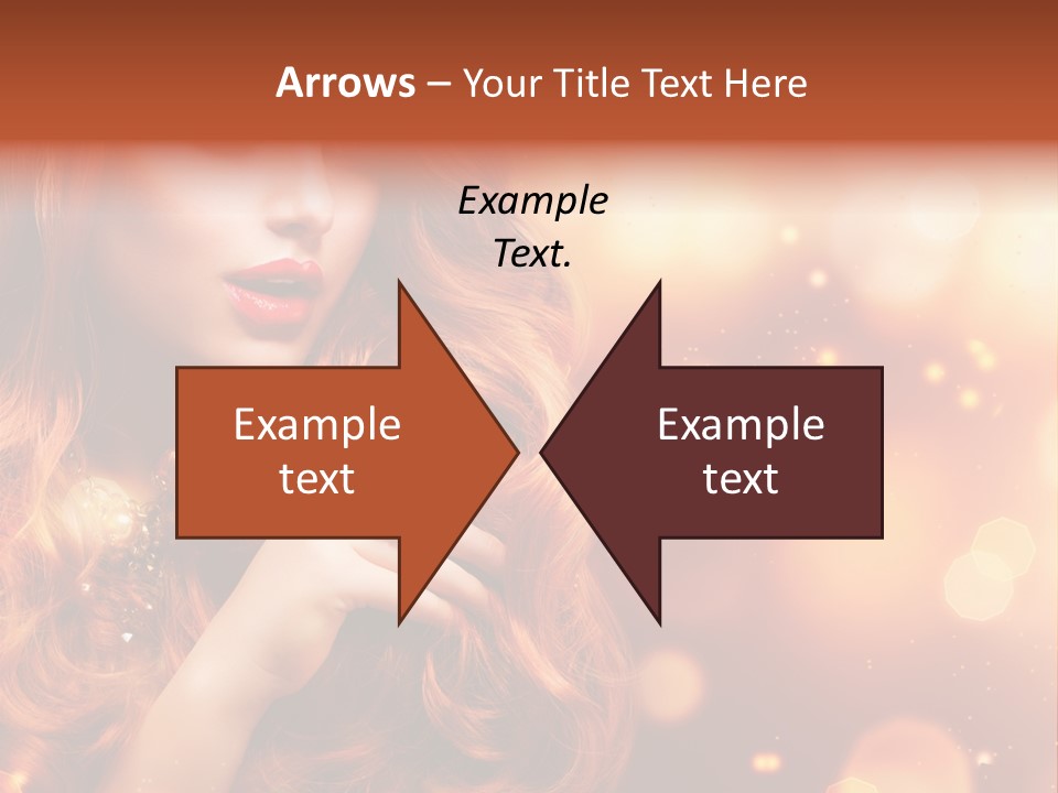 Glamour Wave Girl PowerPoint Template