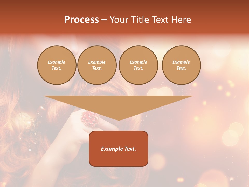 Glamour Wave Girl PowerPoint Template