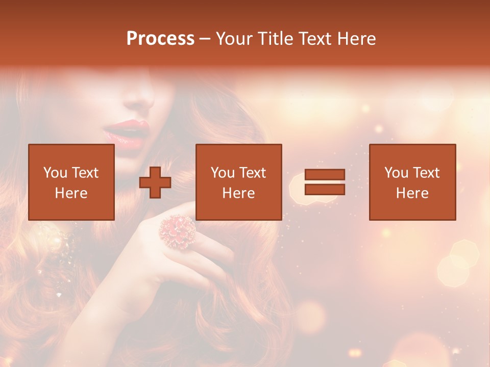 Glamour Wave Girl PowerPoint Template