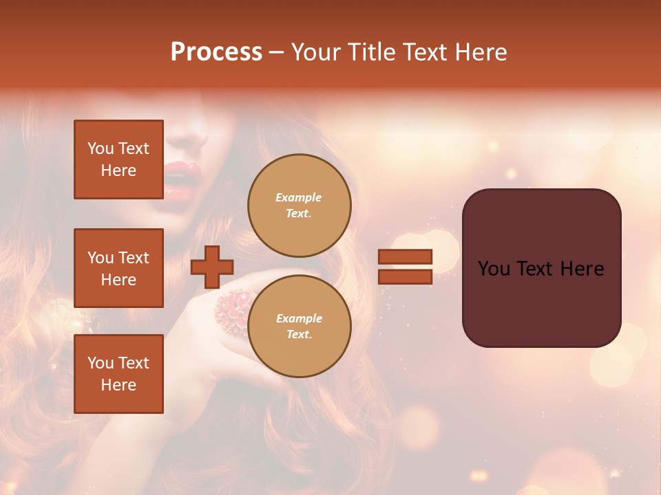 Glamour Wave Girl PowerPoint Template