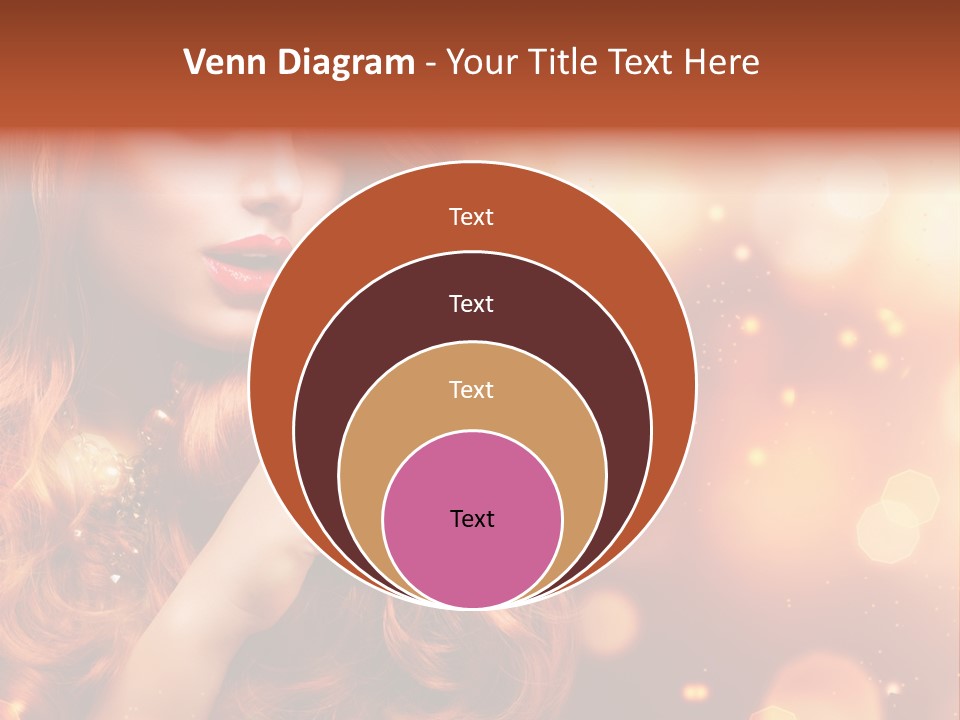 Glamour Wave Girl PowerPoint Template